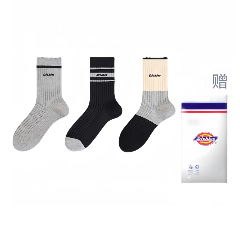 Dickies Thick Terry Warm Breathable Fall And Winter Crew Socks Unisex-1