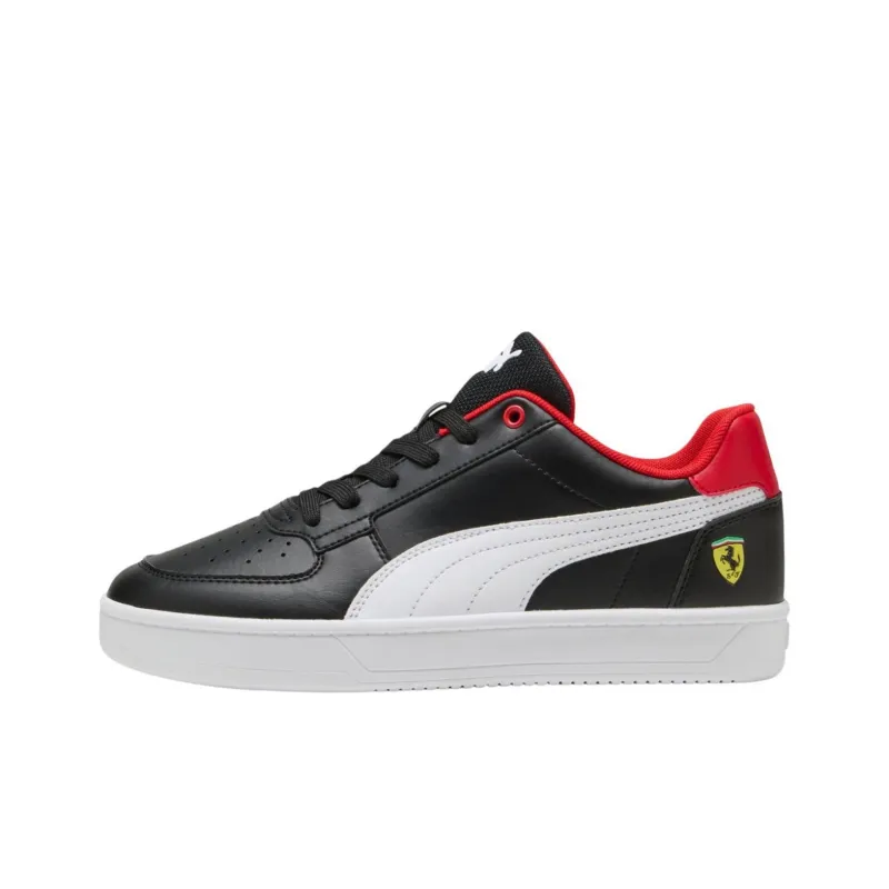 Scuderia Ferrari x PUMA Caven 2.0 Anti Slip Wear Resistant Low Top Skateboard Shoes Unisex Black-0