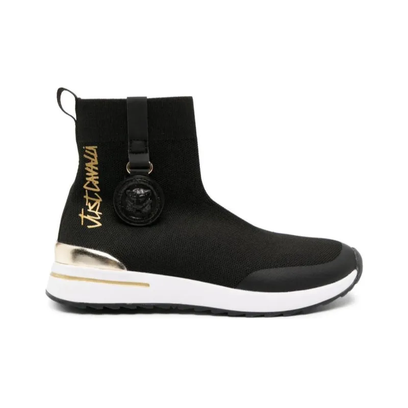 Just Cavalli Logo-print Sock-ankle Sneakers-1