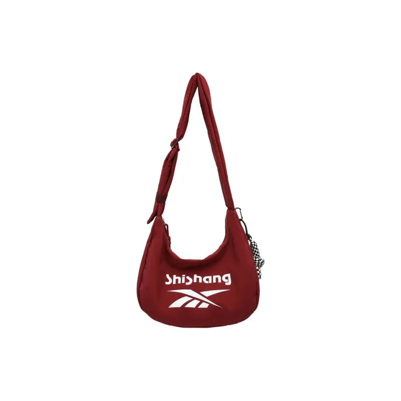 GOBLIN SHARKS 1759 Nylon Crossbody Bag Regular Unisex Ecru/Black/Red/Gray-10
