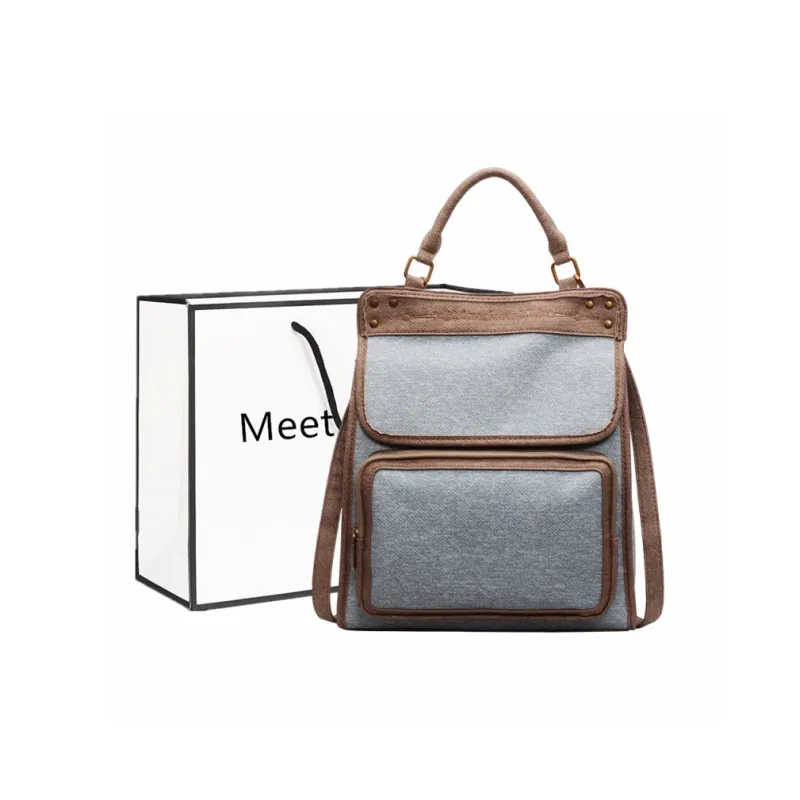 Fitchell Denim Backpack Regular Women's Multicolor-2