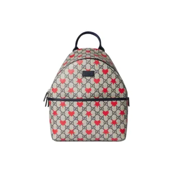 GUCCI GG Supreme Canvas Backpack Kids' Beige & Blue