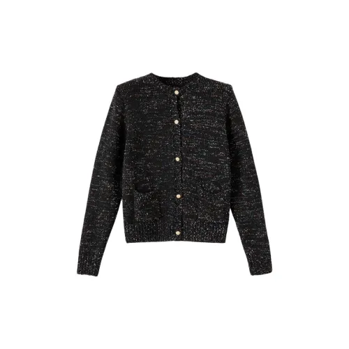 Late White Knitwear Women's Black