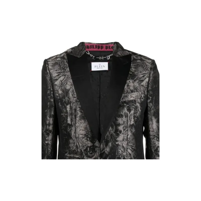 PHILIPP PLEIN Gothic Plein Jacquard Blazer-4