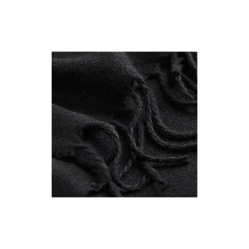 H&M Acrylic Knit Scarves Women's Black-2