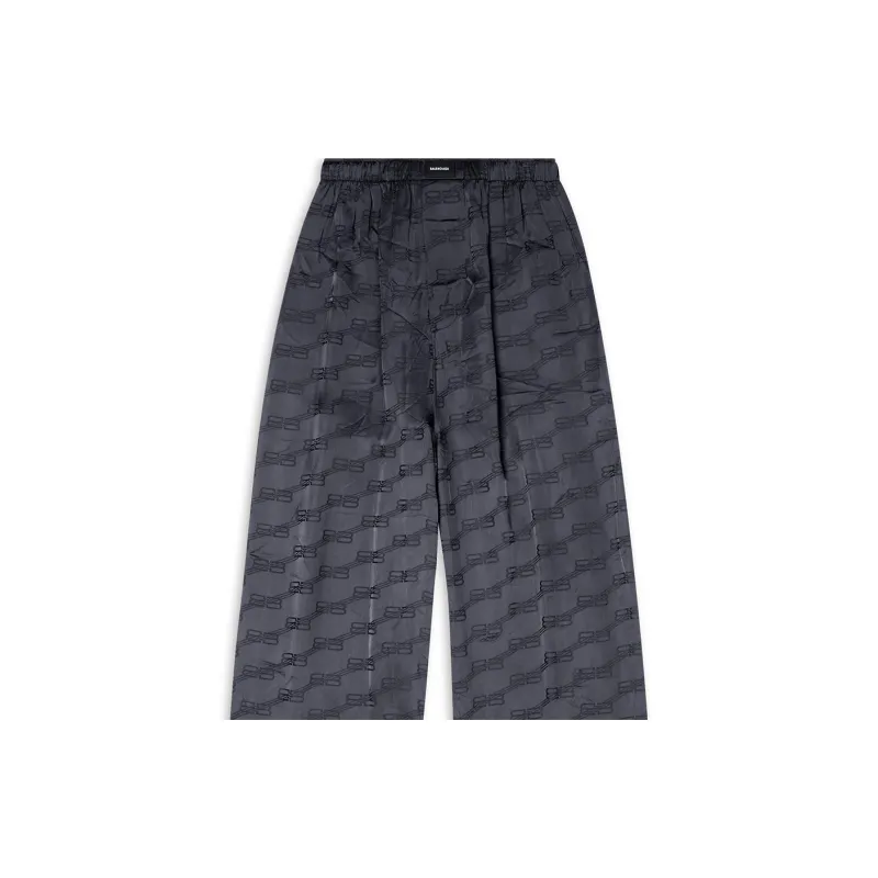Balenciaga Casual Pants, Regular Fit Men's Marine Blue-3