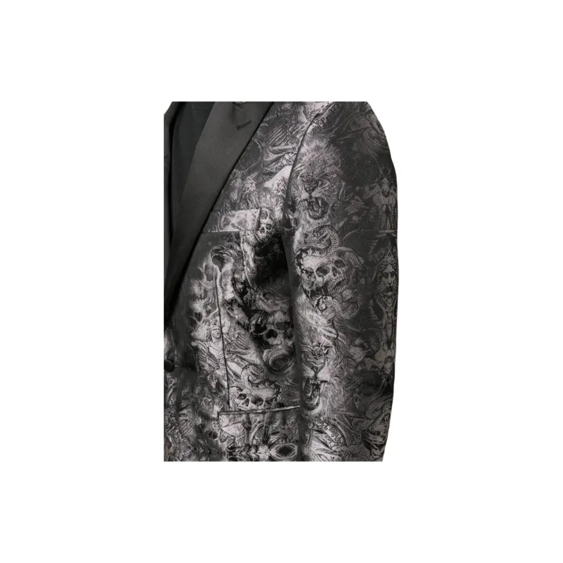 PHILIPP PLEIN Gothic Plein Jacquard Blazer-5