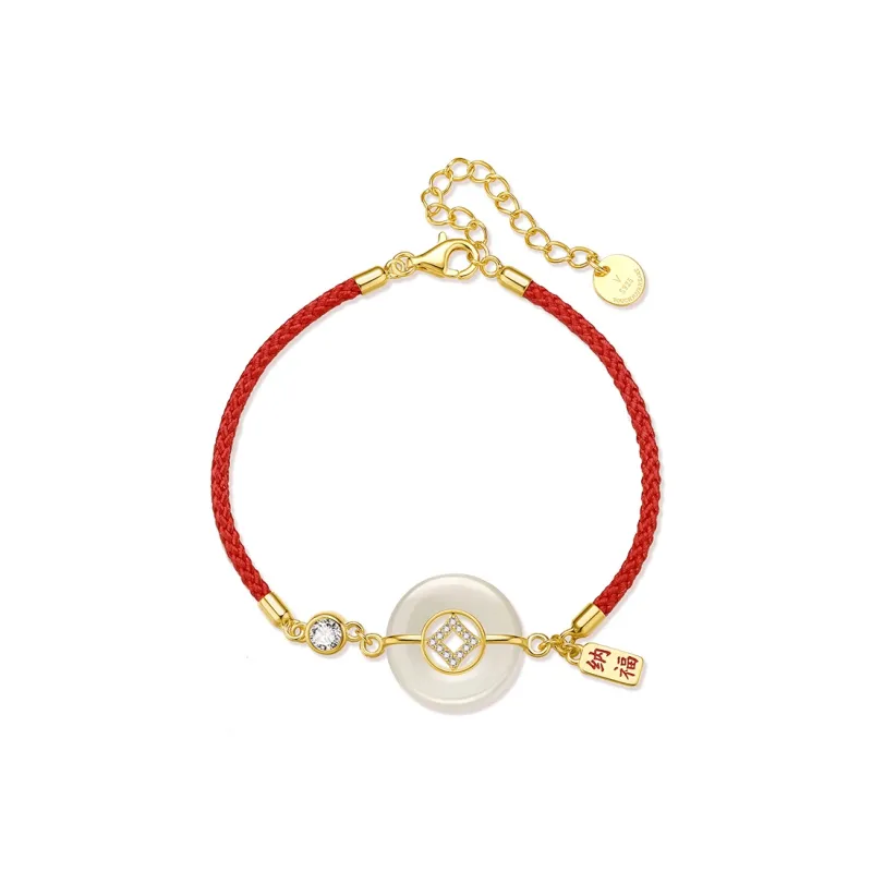 CHINA GOLD Chalcedony Jade Bracelets Women's-6