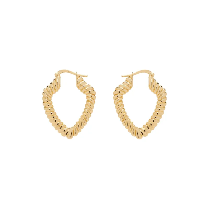 Burberry 925 Sterling Silver Earrings Women's Gold-0