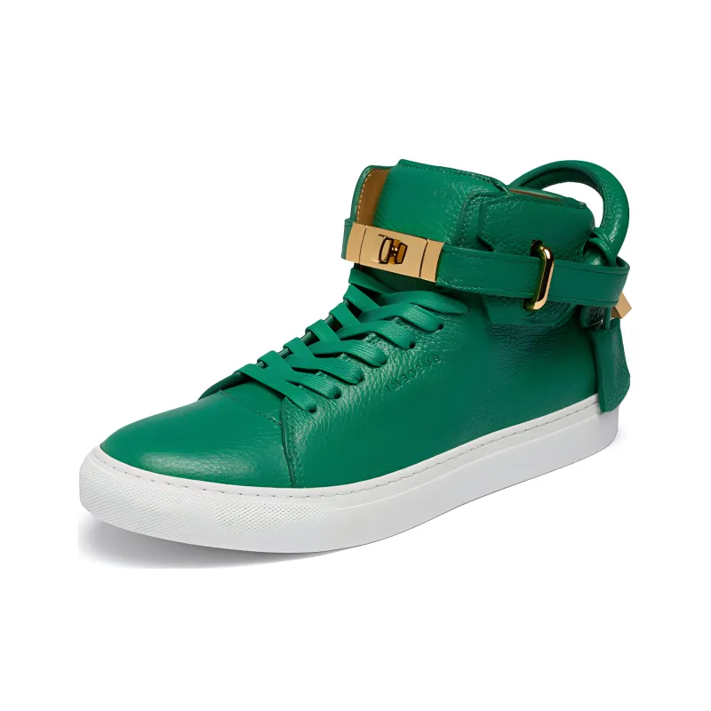 Buscemi Skateboard Shoes Men's Green-2