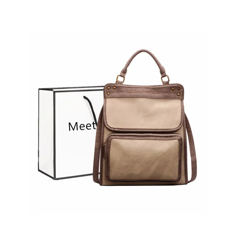 Fitchell Denim Backpack Regular Women's Multicolor-4