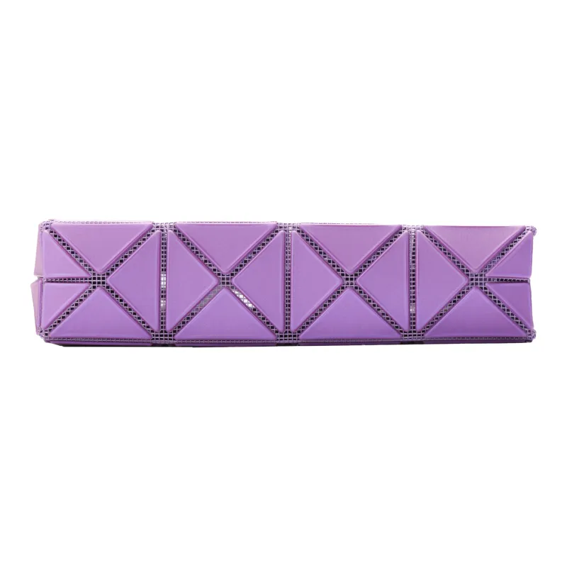 ISSEY MIYAKE Lucent Boxy Bonded PVC Resin Handbag Mini Women's Purple-6