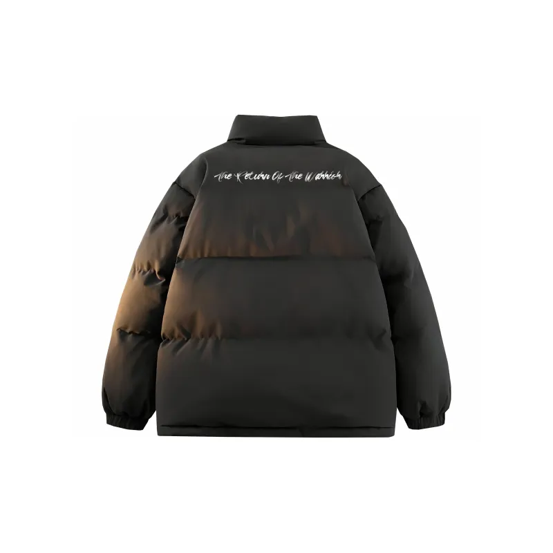 Warrior Ride The Wind Collection Open Ended Smile Collection Puffer Jacket Unisex-15