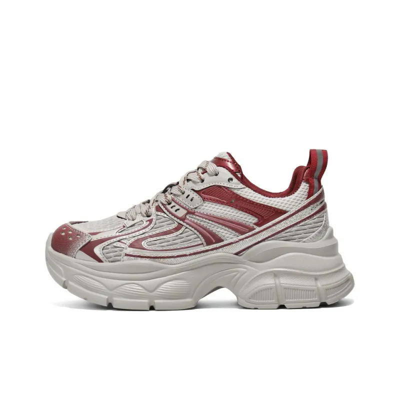 BELLE Wear-Resistant Low-Top Chunky Sneakers Women's-4