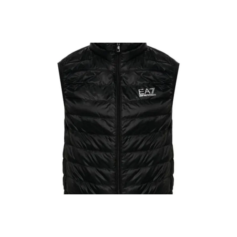 EMPORIO ARMANI Logo Printed Quilted Padded Gilet-4