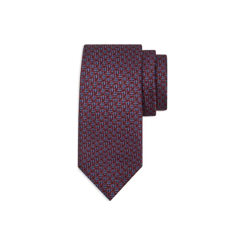 Ferragamo Jacquard Gancini Tie-1