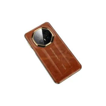 IMCHEN Genuine Leather Material 1 True Car Mold Phone Cases Compatible With Huawei Mate 70R