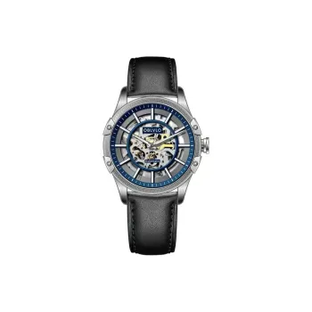 OBLVLO Automatic Mechanical Movement Watch Men's Watches Black Dial