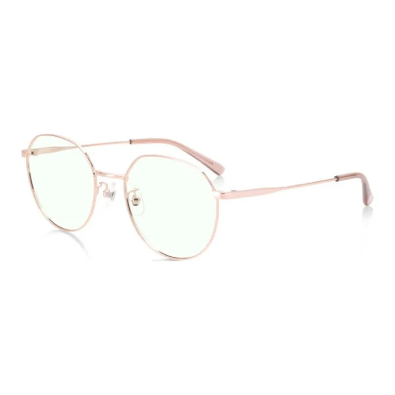 CHANEL Alloy Metal Irregular Shape Eyeglass Frames Unisex Rose Gold-4