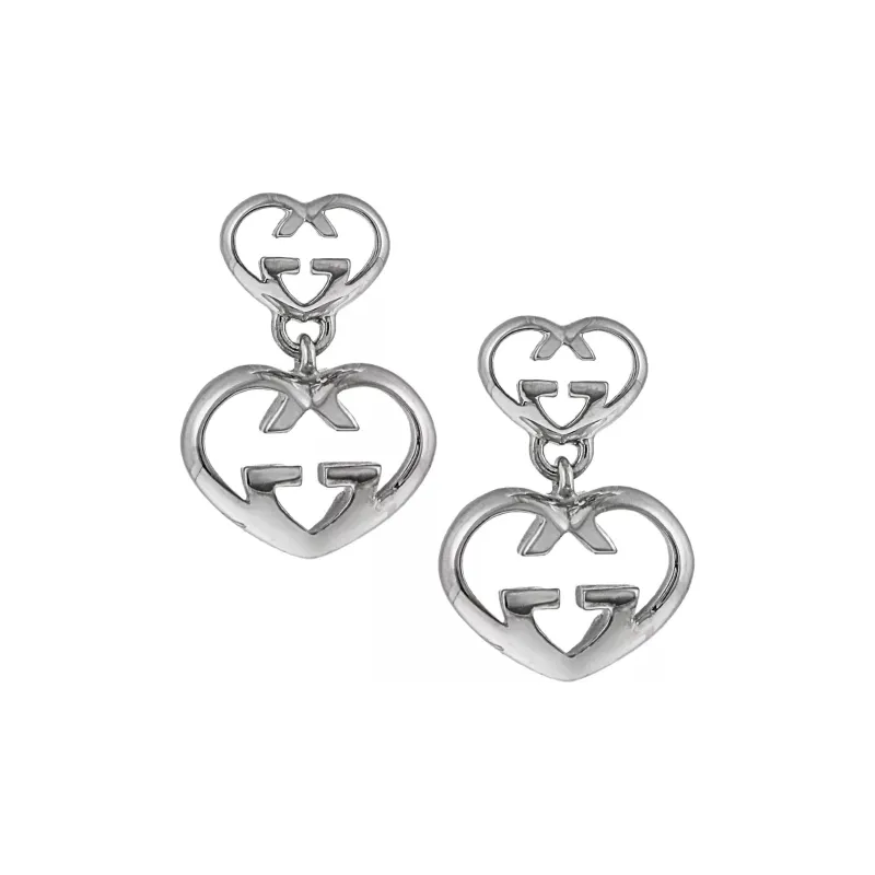 GUCCI 925 Sterling Silver Earrings Women's Silver-0