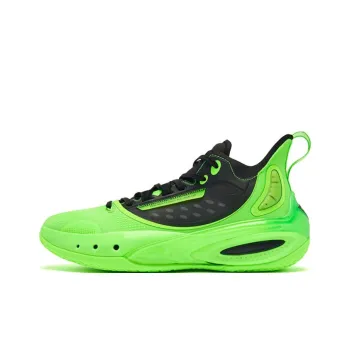 QIAODAN Venom Fang PRO 3.0 Basketball Shoes Men Mid Top Neon Green Black