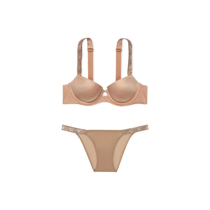 Victoria's Secret Underwear Set Women's Coffee-0