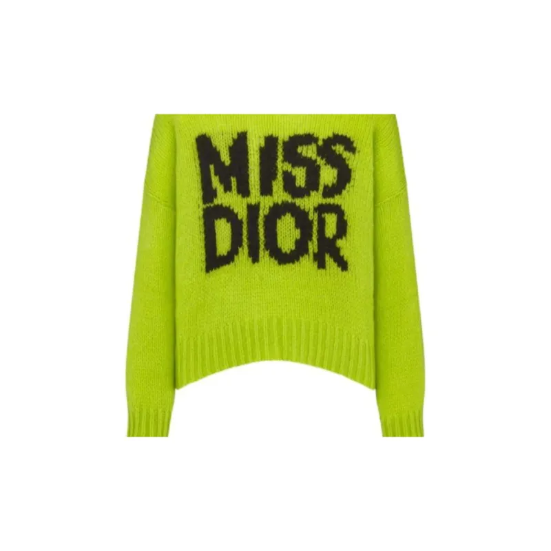 DIOR SS24 Sweater Women's Diamond Green-4