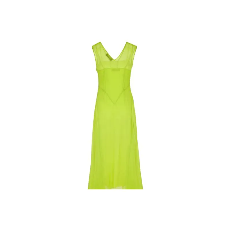 FENDI Sleeveless Dress Women's Green-4