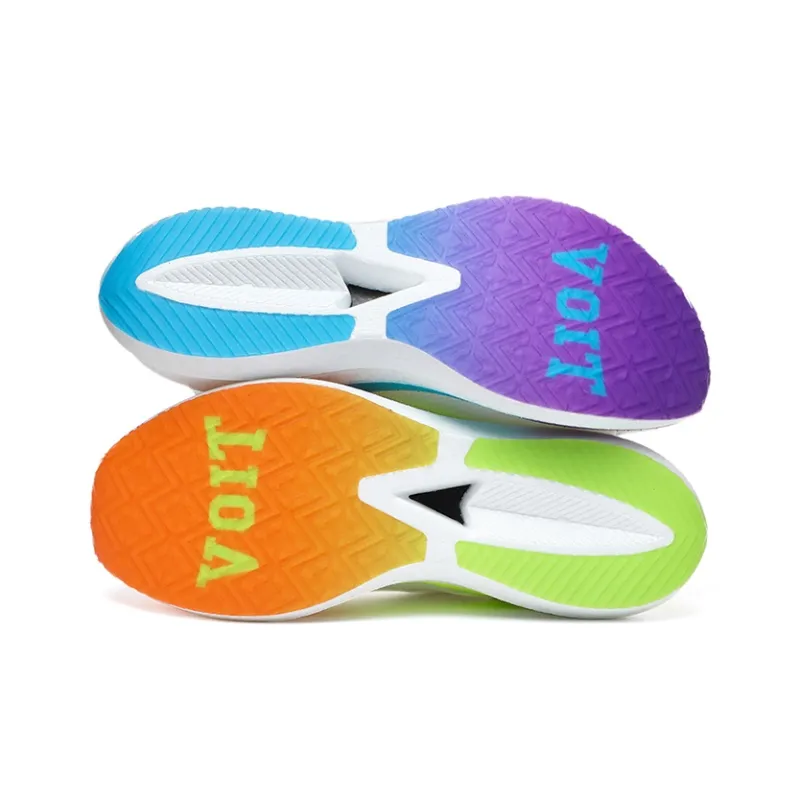 VOIT Running Shoes Unisex Low Top Right White Mismatched-4