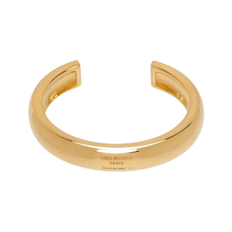 Balenciaga Gold-Plated Bangles Women's Gold-0