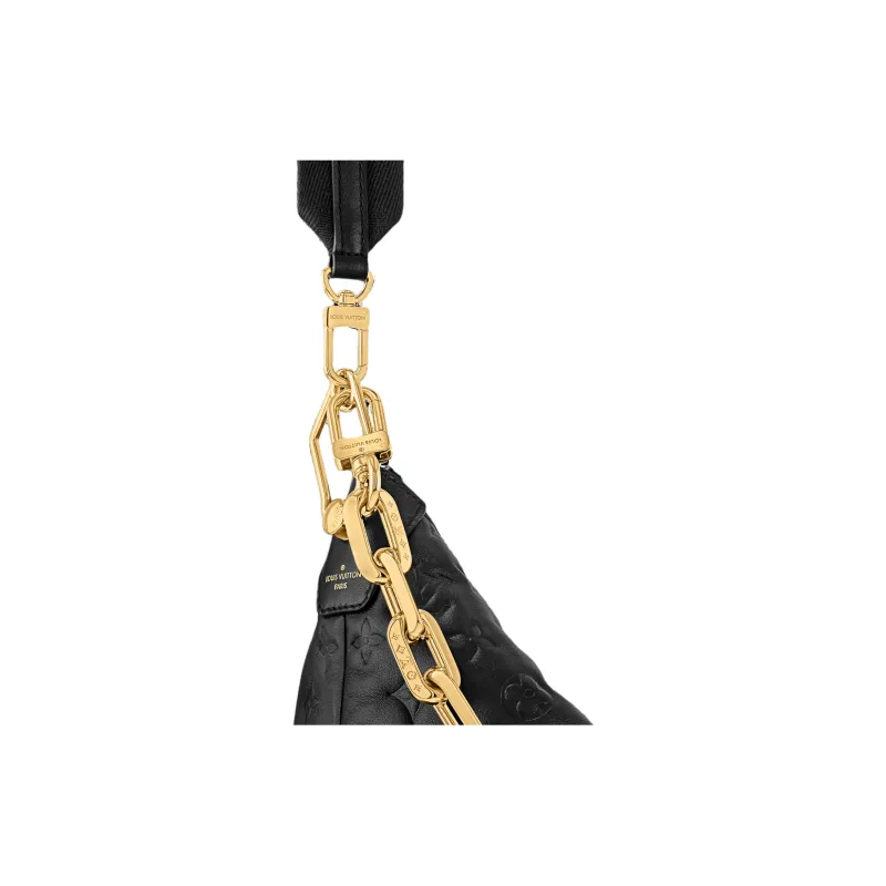 LOUIS VUITTON Coussin Calfskin Hobo Bag, Portable Crossbody Bag, Shoulder Bag Medium Size Women's Black-5