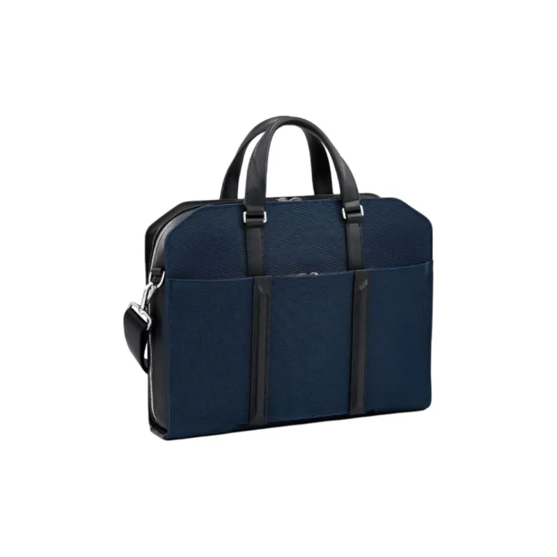 TUMI Leather Portable Laptop Bag Unisex Marine Blue-1