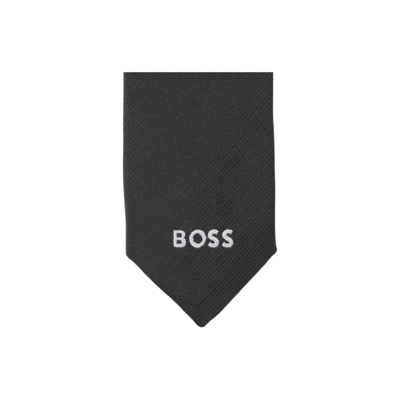 BOSS Logo jacquard Tie-1