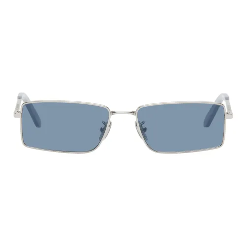 Retrosuperfuture Acetate Metal Rectangular logo-debossed sunglasses Men's Silver