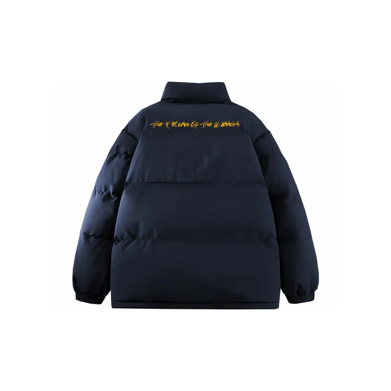 Warrior Ride The Wind Collection Open Ended Smile Collection Puffer Jacket Unisex-23