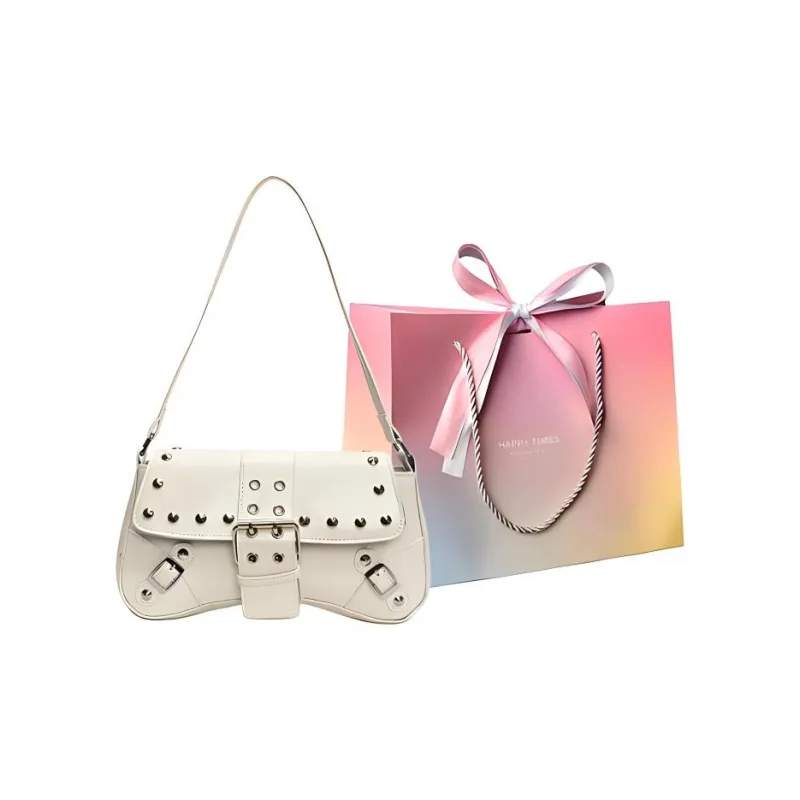 Yalu PU Shoulder Bag Women's White/Black/Red/Green/Brown-5