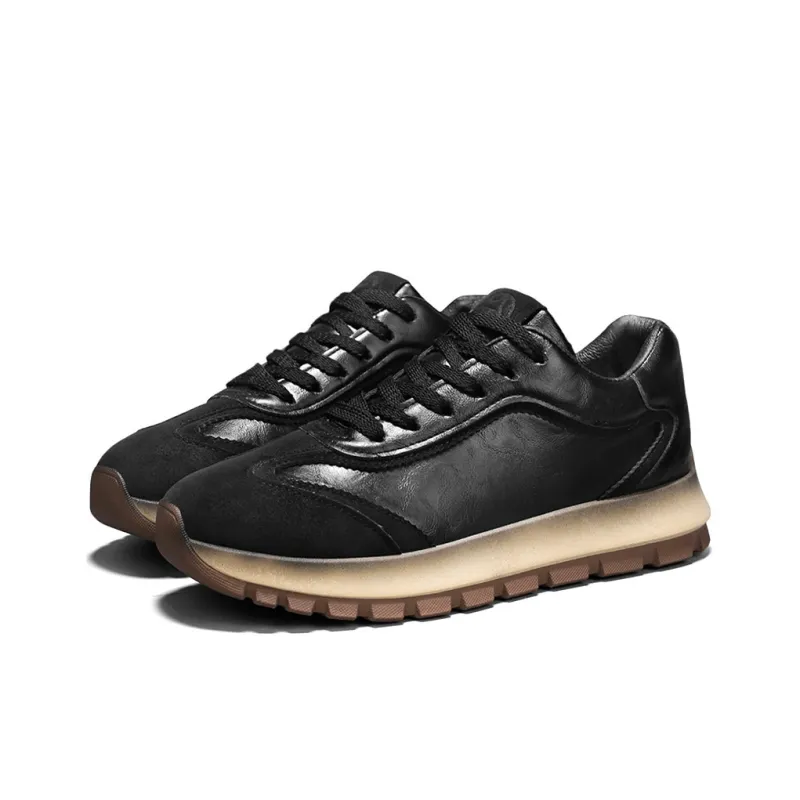 Meiretu Abrasion Resistant Height Increasing Thermal Low Top Casual Shoes Men's-1