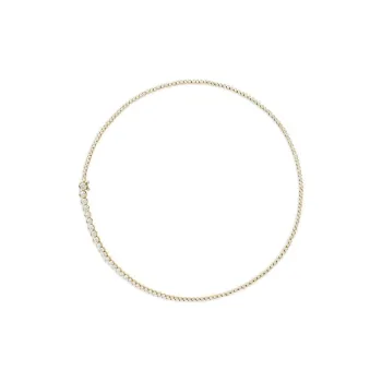 Sophie Bille Brahe 18kt Yellow Gold Tennis Diamond Necklace