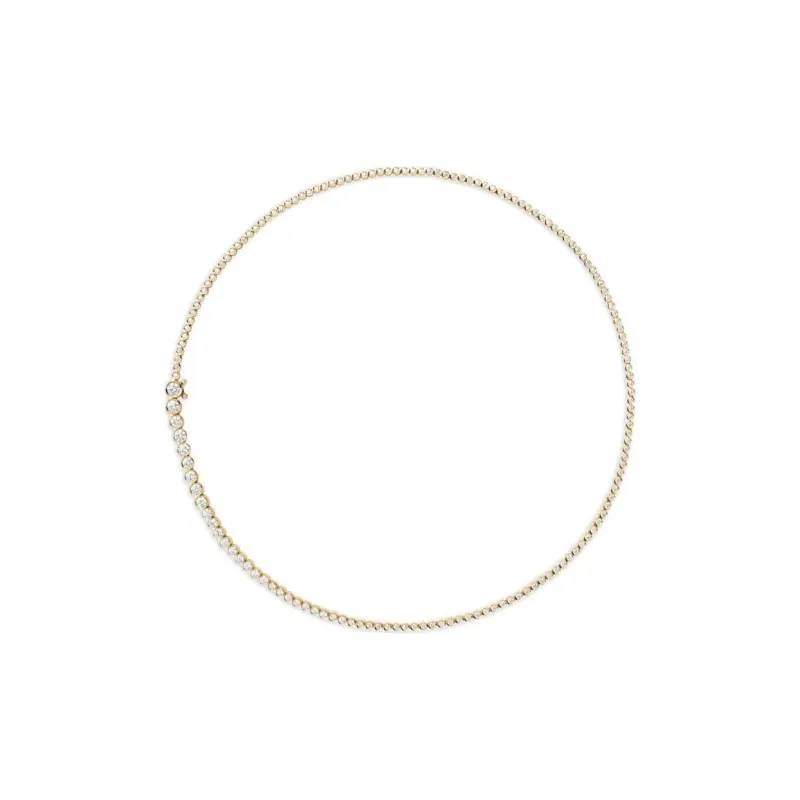 Sophie Bille Brahe 18kt Yellow Gold Tennis Diamond Necklace-0
