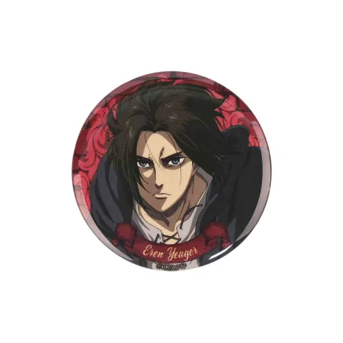 BOOM COMIC Attack On Titan The Final Season Brushed Gold Onion 8 Piece Set Eren And Three Eyed Raven Badges