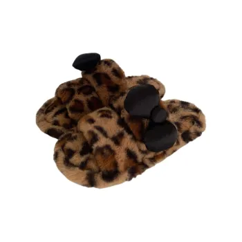 SHIGUDE Indoor Cotton Slipper Shoes Women's Brown