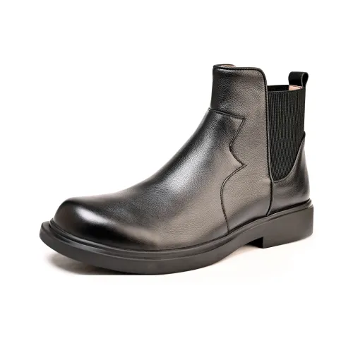 Brounvanm Short Chelsea Boots Men's Black