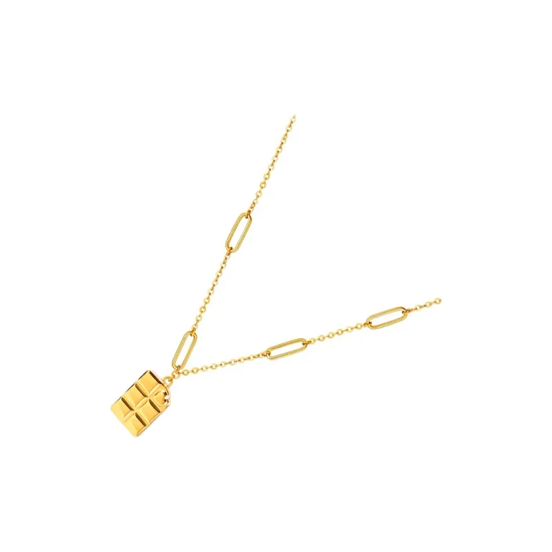 Pursue Love Titanium Steel Necklaces Unisex-1