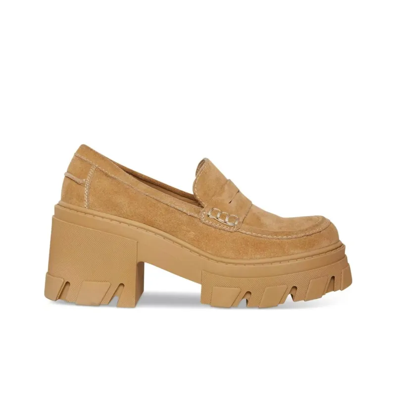 STEVE MADDEN Penny Loafers Women's Brown-1