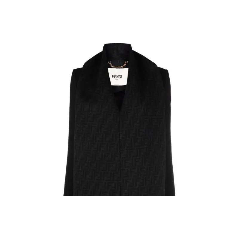 FENDI SS22 Jackets Coats Women's Black-1