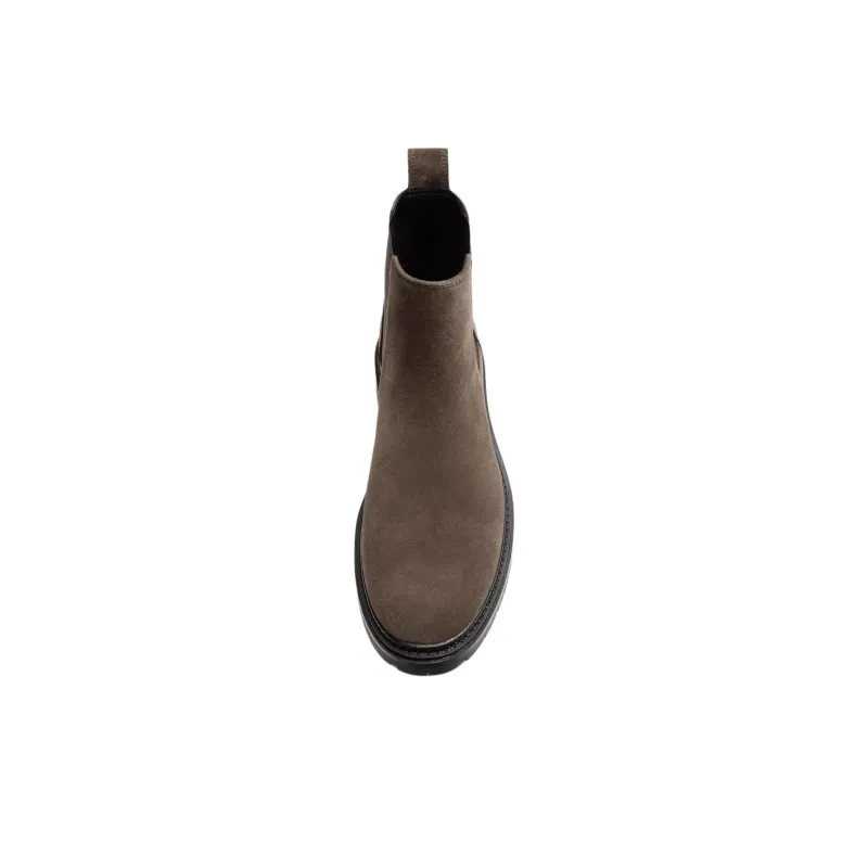 ZARA Short Chelsea Boots Men's Taupe-3