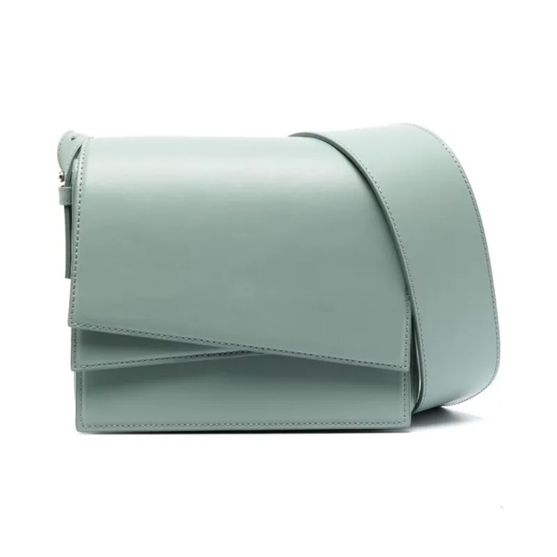 CLOSED Cow Leather Shoulder Bag Women's Green-0