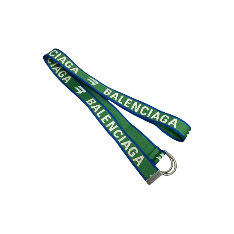 Balenciaga Polyester Belt Men's Green Width 3.6cm-1
