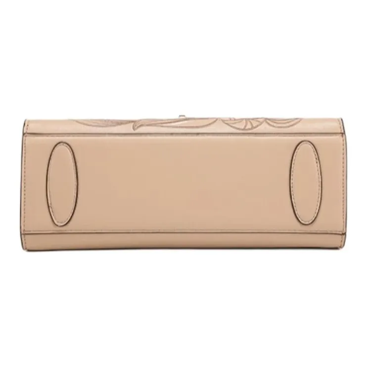 PAYOT Microfiber Synthetic Leather Handbag Regular Women's Apricot-4