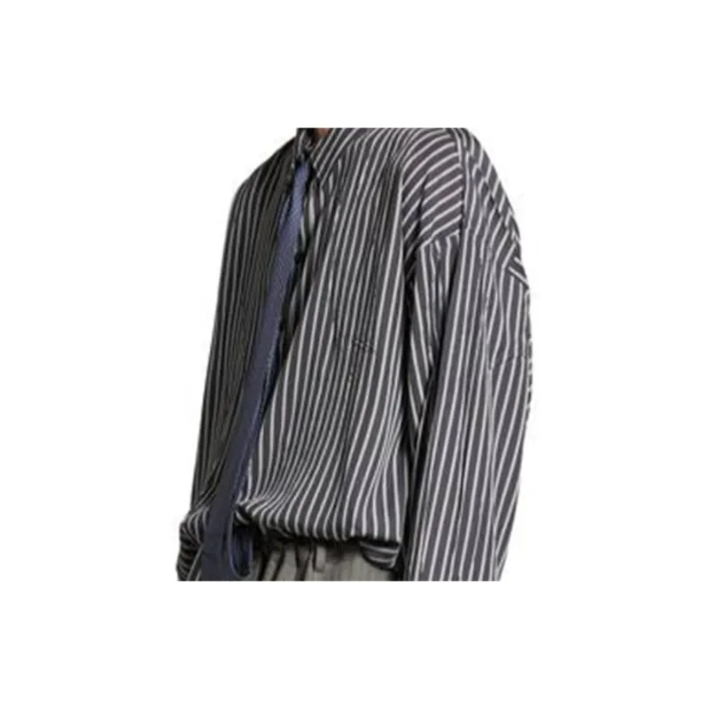 Balenciaga Striped Fluid Shirt-7